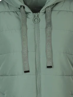 Damen Longweste mit Kapuze