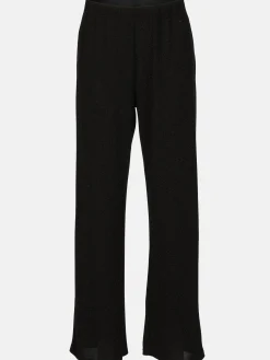 Damen Lurex-Hose mit weitem Bein