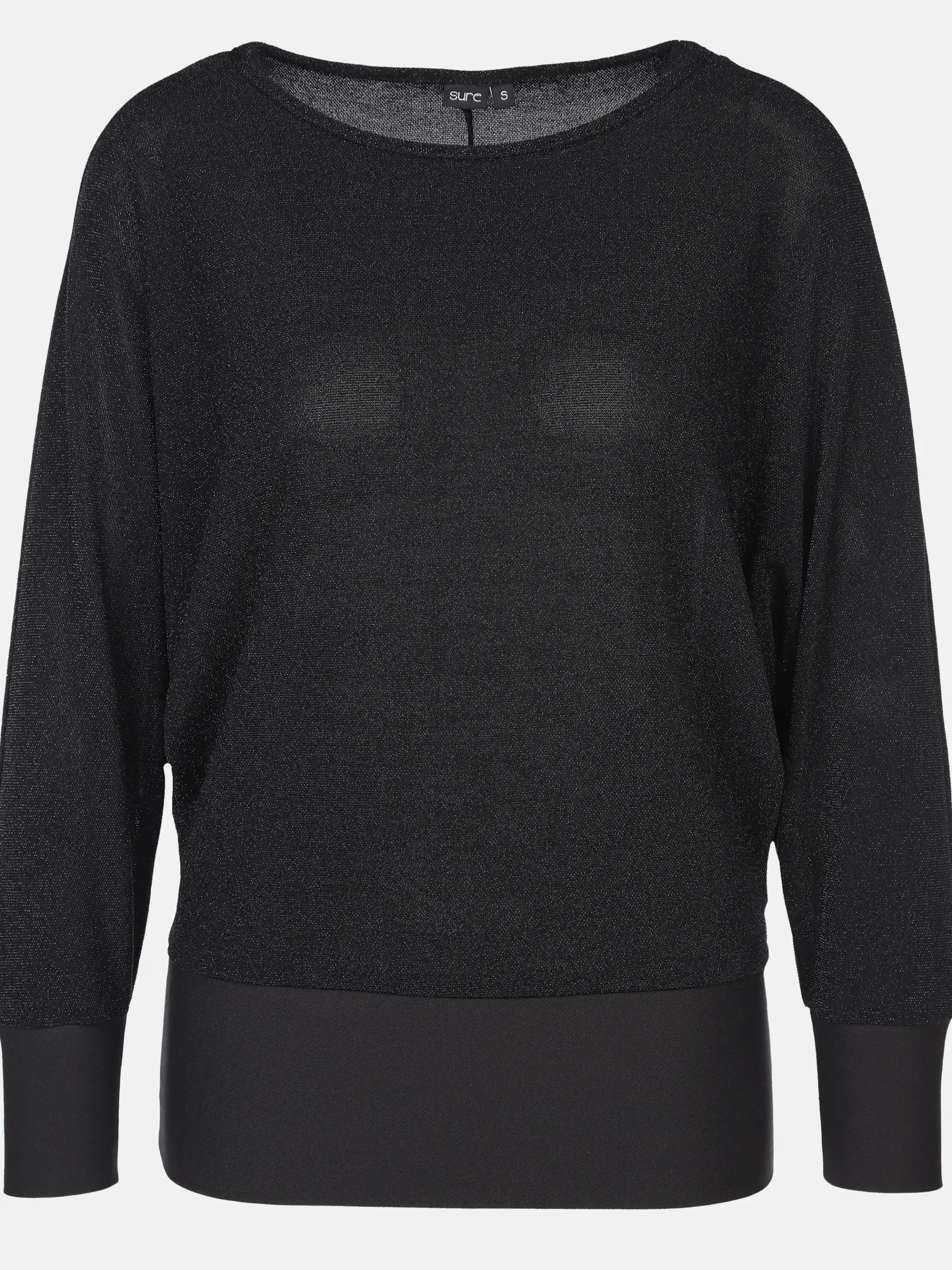 Damen Lurexshirt mit Fledermausärmeln