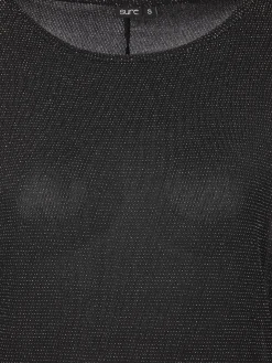 Damen Lurexshirt mit Fledermausärmeln