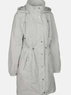Damen Mantel mit abnehmbarer Kapuze