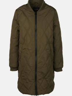 Damen Mantel mit Rautensteppung