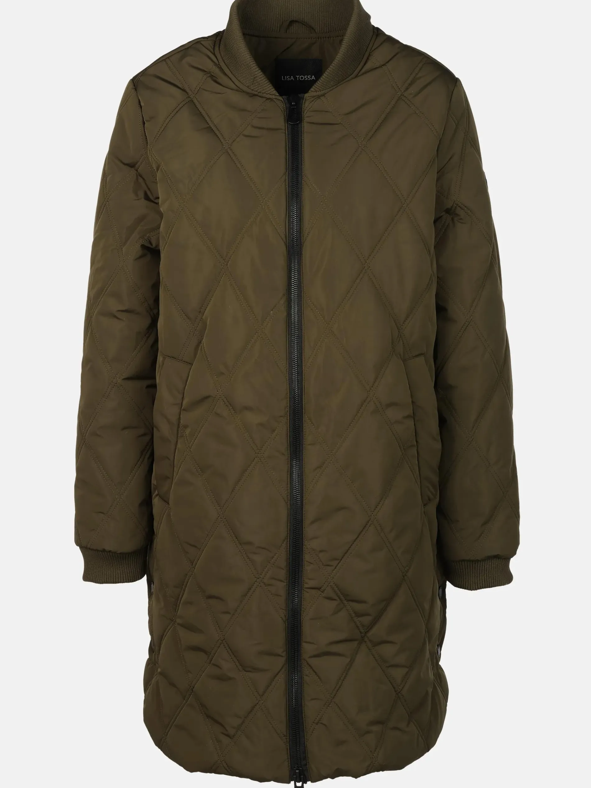 Damen Mantel mit Rautensteppung