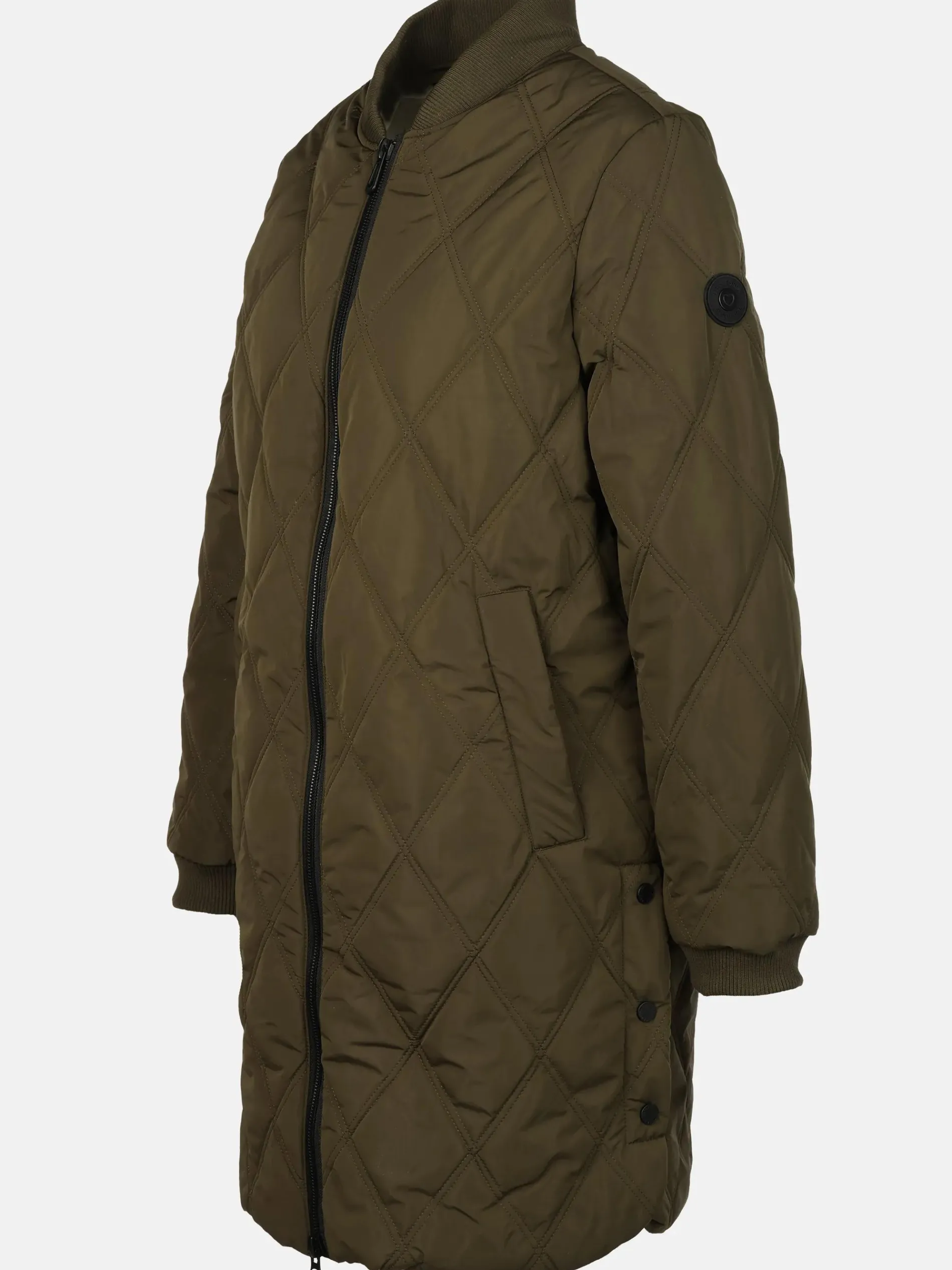 Damen Mantel mit Rautensteppung