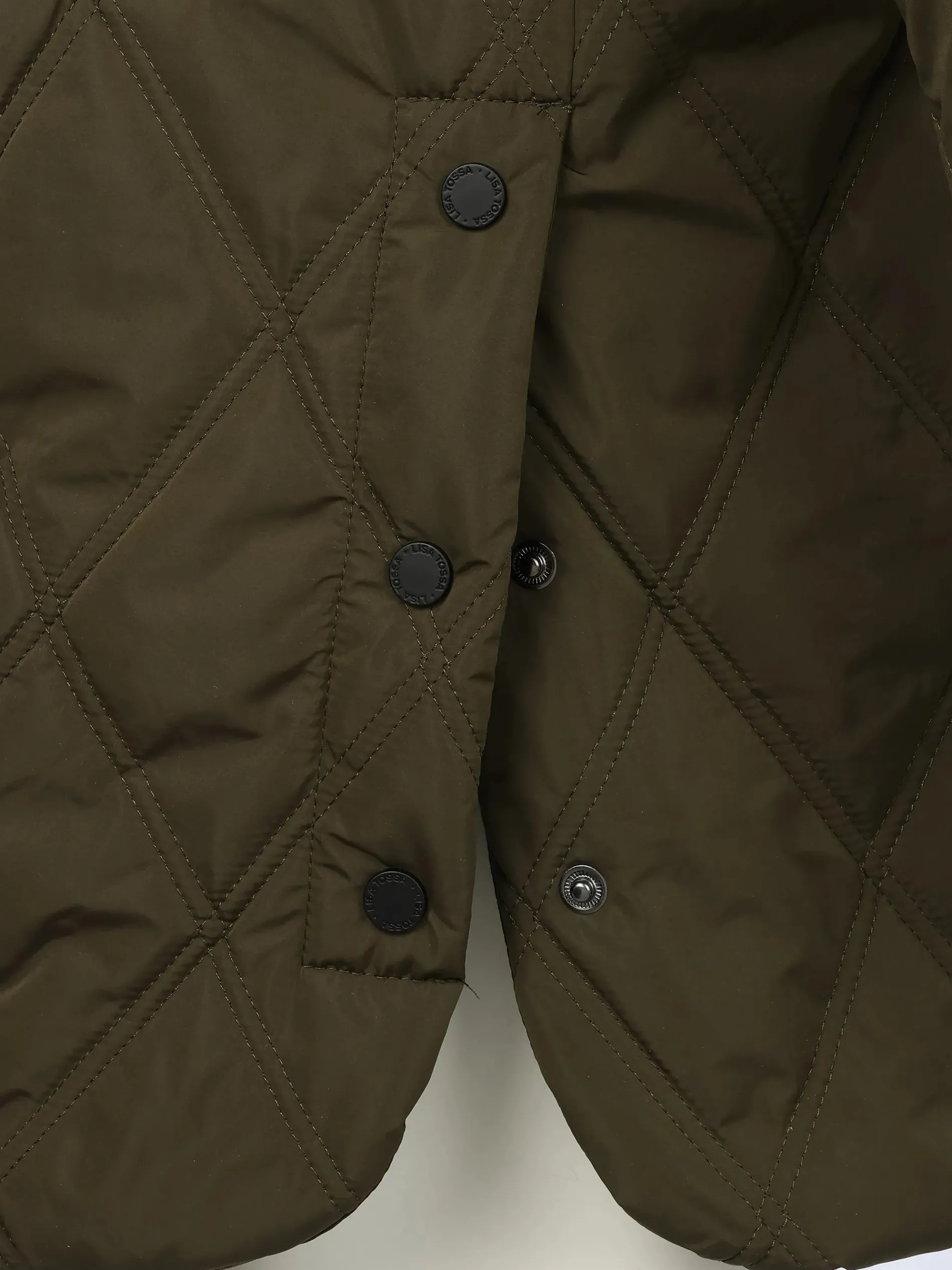 Damen Mantel mit Rautensteppung