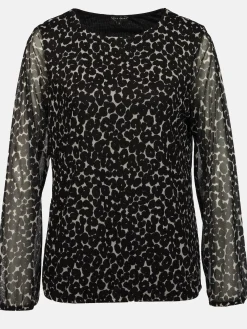 Damen Meshshirt mit Print