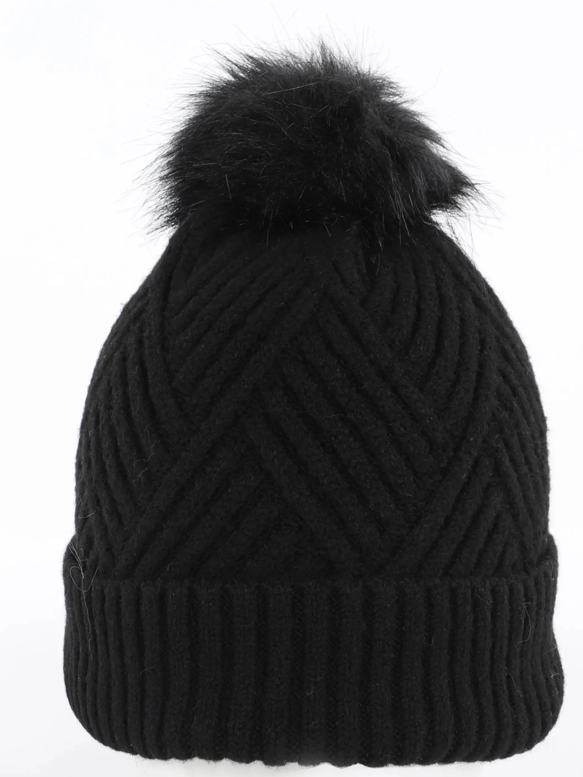 Damen Mütze mit Bommel