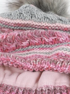 Damen Mütze mit Bommel