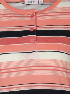 Damen Nachthemd mit Streifen