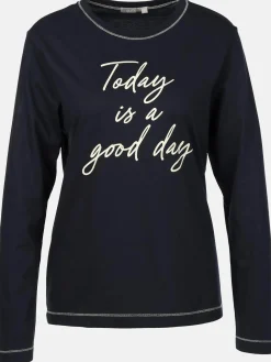 Damen Nachtwäsche Oberteil mit Schriftprint