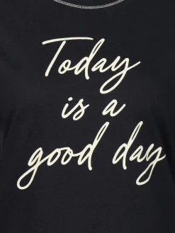 Damen Nachtwäsche Oberteil mit Schriftprint