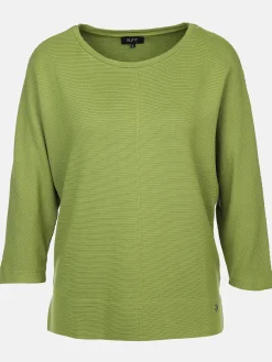 Damen Ottoman Shirt in Ripp-Optik