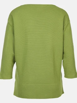 Damen Ottoman Shirt in Ripp-Optik