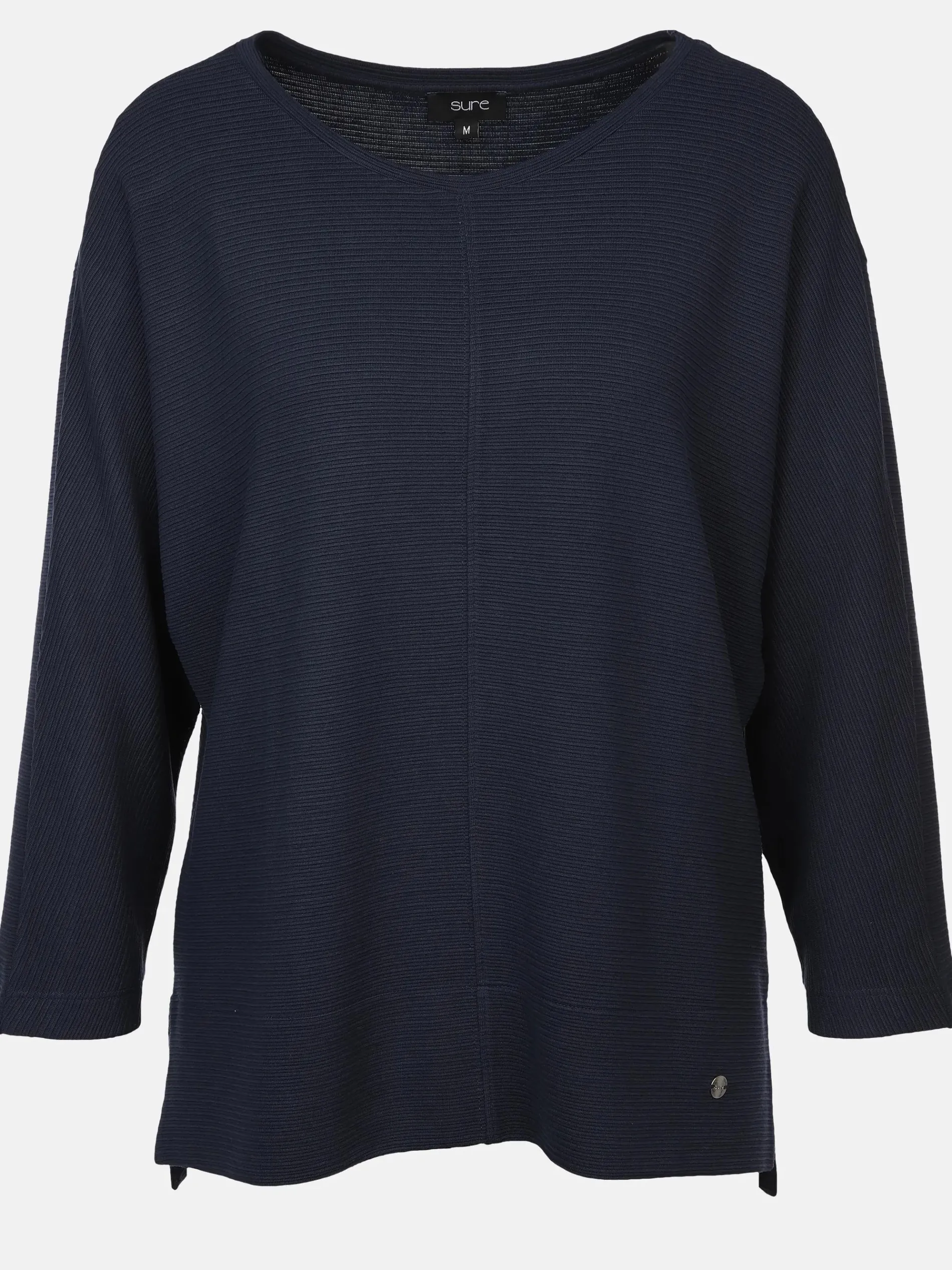 Damen Ottoman Shirt in Ripp-Optik