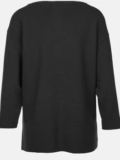 Damen Ottoman Shirt in Ripp-Optik