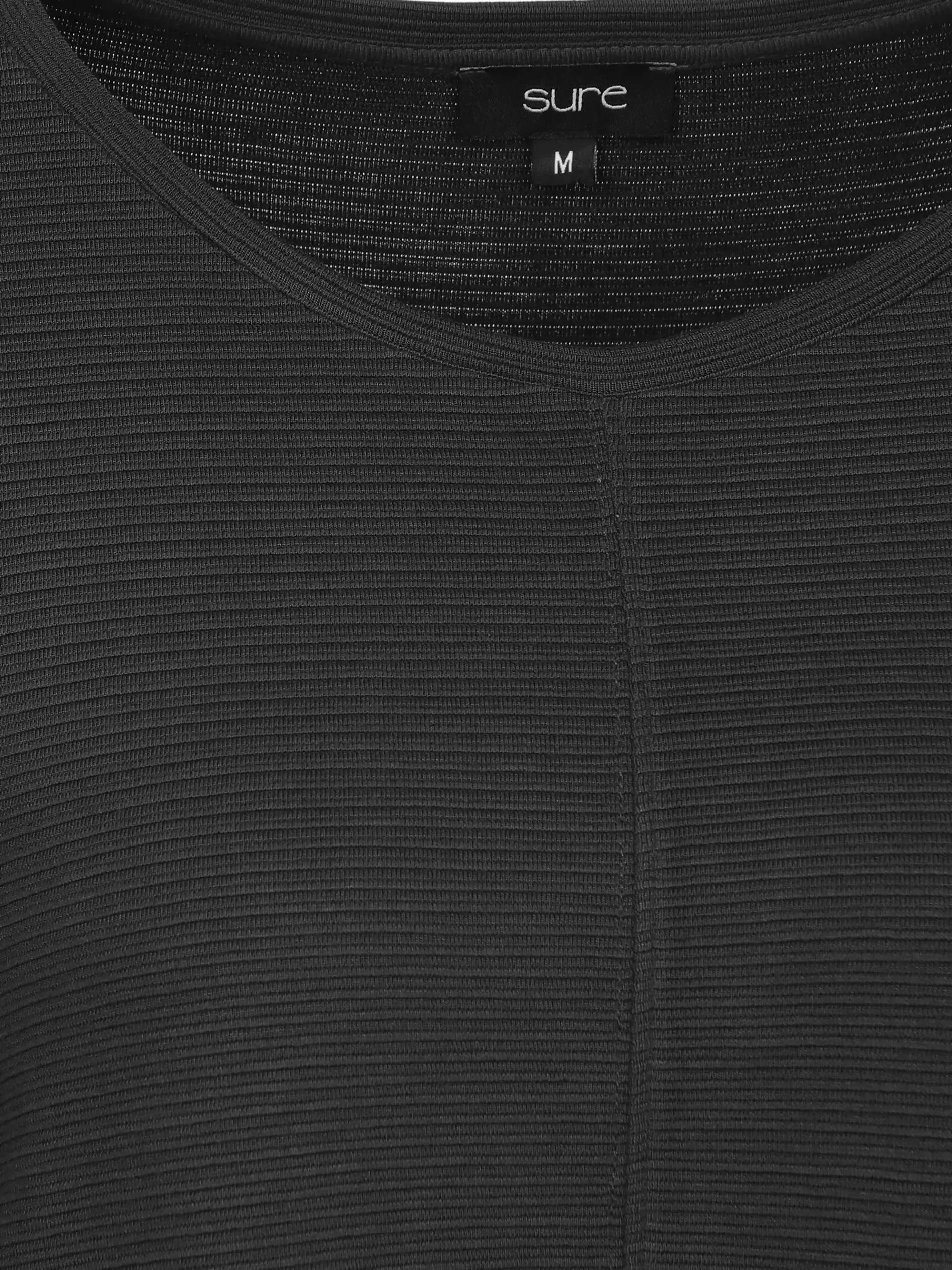 Damen Ottoman Shirt in Ripp-Optik