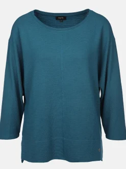 Damen Ottoman Shirt in Ripp-Optik