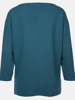 Damen Ottoman Shirt in Ripp-Optik