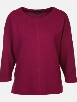 Damen Ottoman Shirt in Ripp-Optik