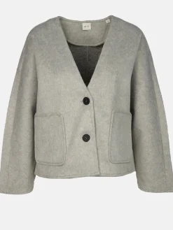 Damen Oversized Jacke in Wolloptik