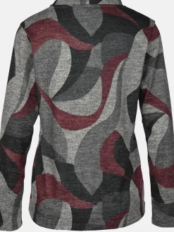 Damen Print Flauschshirt