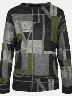 Damen Print Flauschshirt