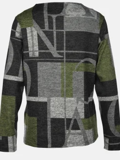 Damen Print Flauschshirt