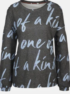 Damen Print Flauschshirt