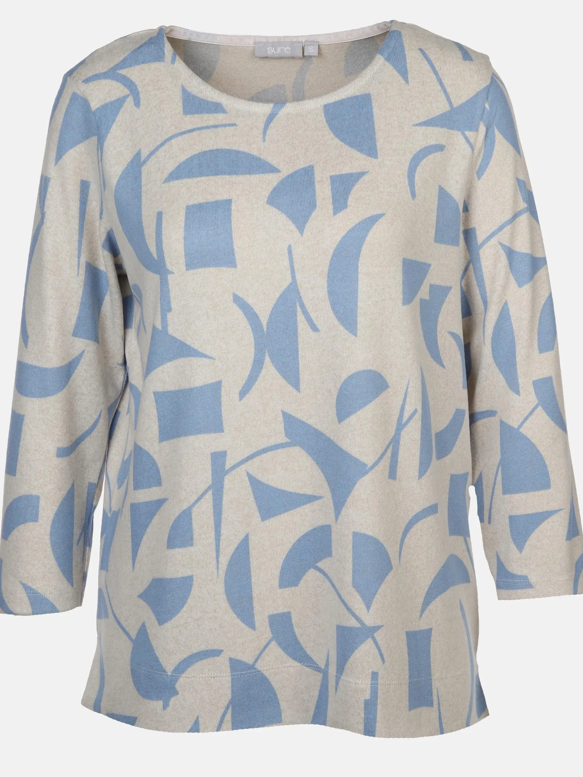 Damen Printshirt in Strickoptik mit 3/4 Arm