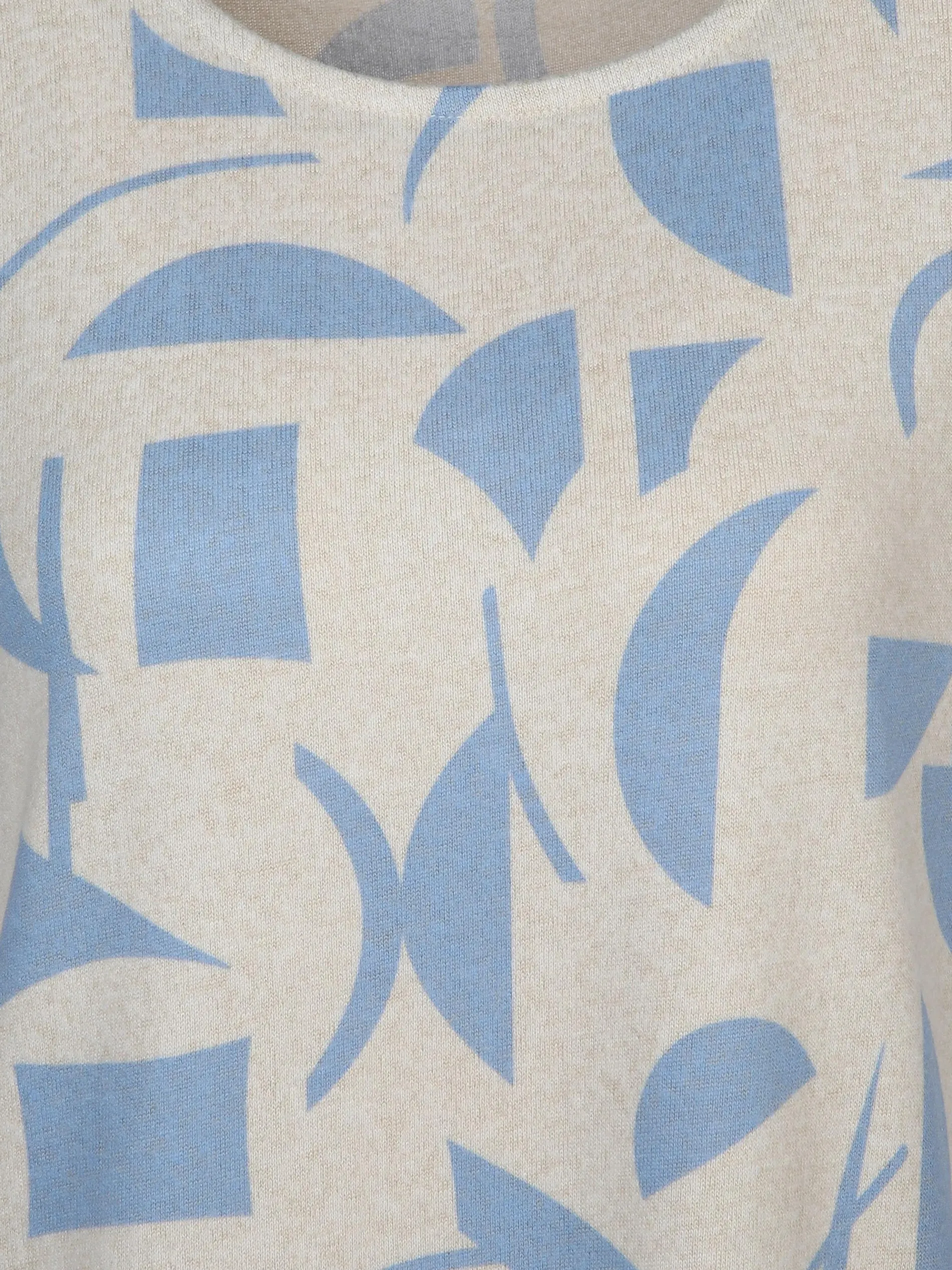 Damen Printshirt in Strickoptik mit 3/4 Arm