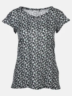 Damen Printshirt mit Volantärmeln