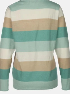 Damen Pullover "Cashmere Like" mit breiten Frabstreifen