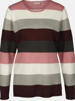 Damen Pullover "Cashmere Like" mit breiten Frabstreifen