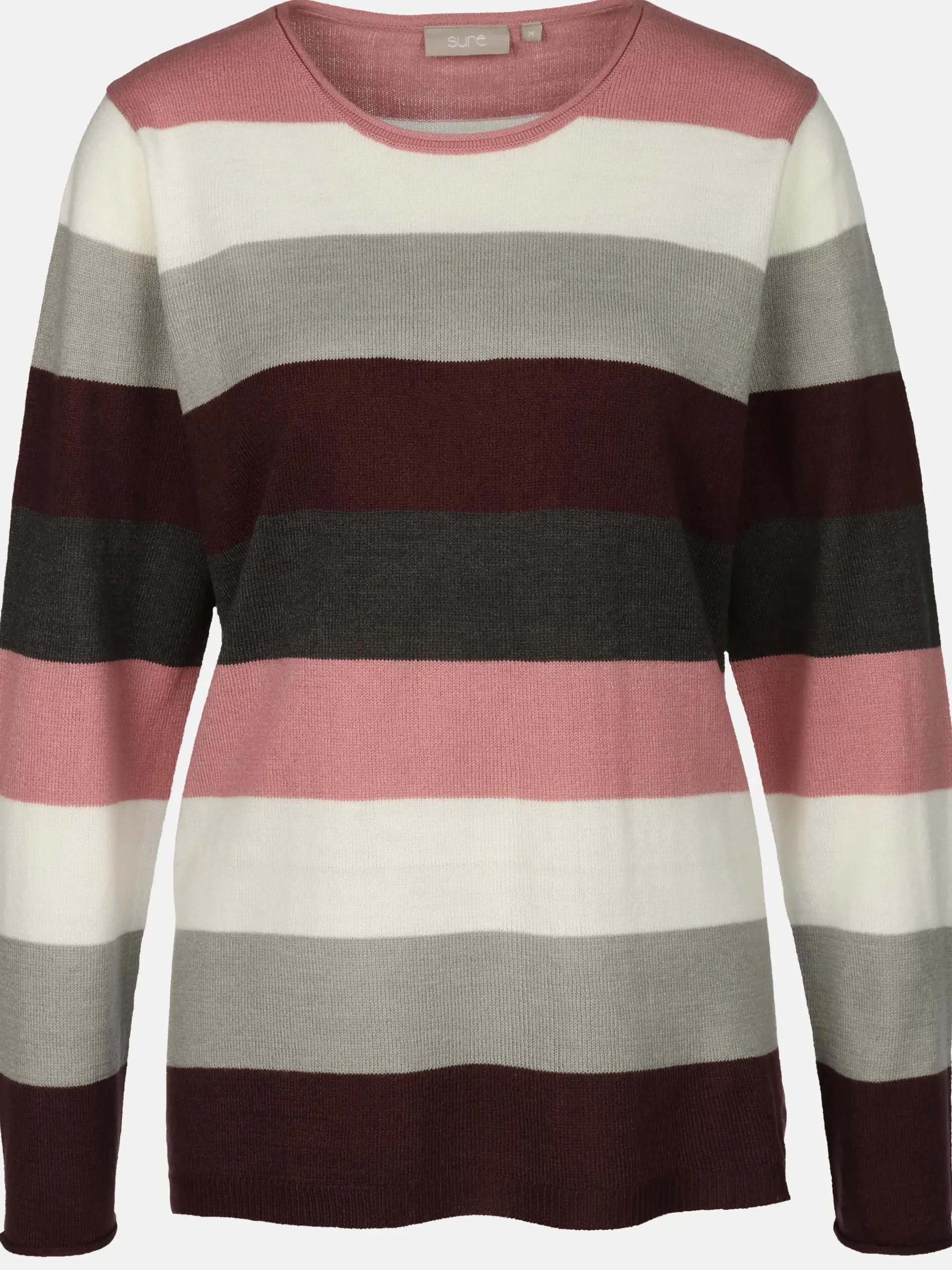 Damen Pullover "Cashmere Like" mit breiten Frabstreifen