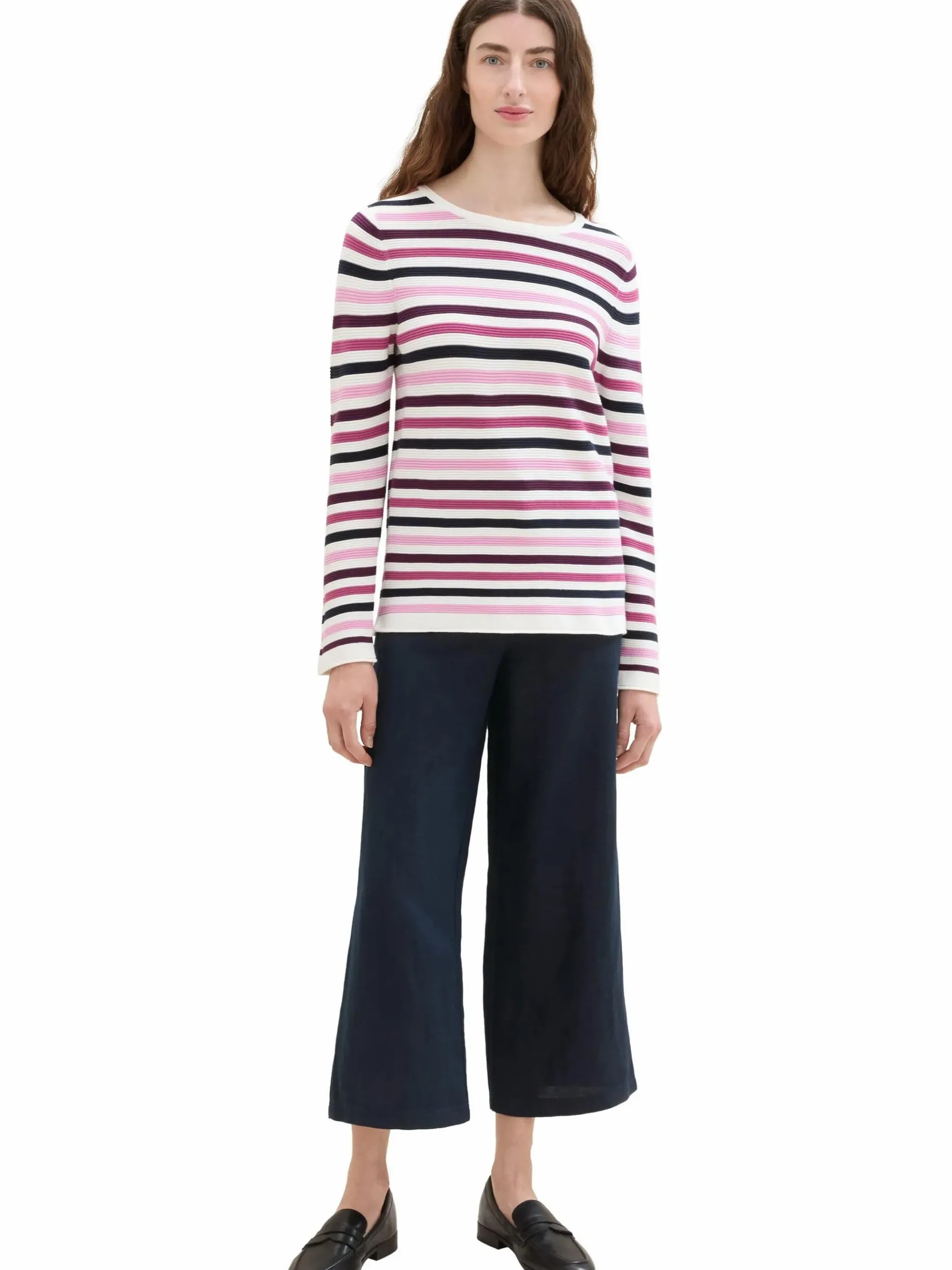 Damen Pullover in Ottoman Ripp