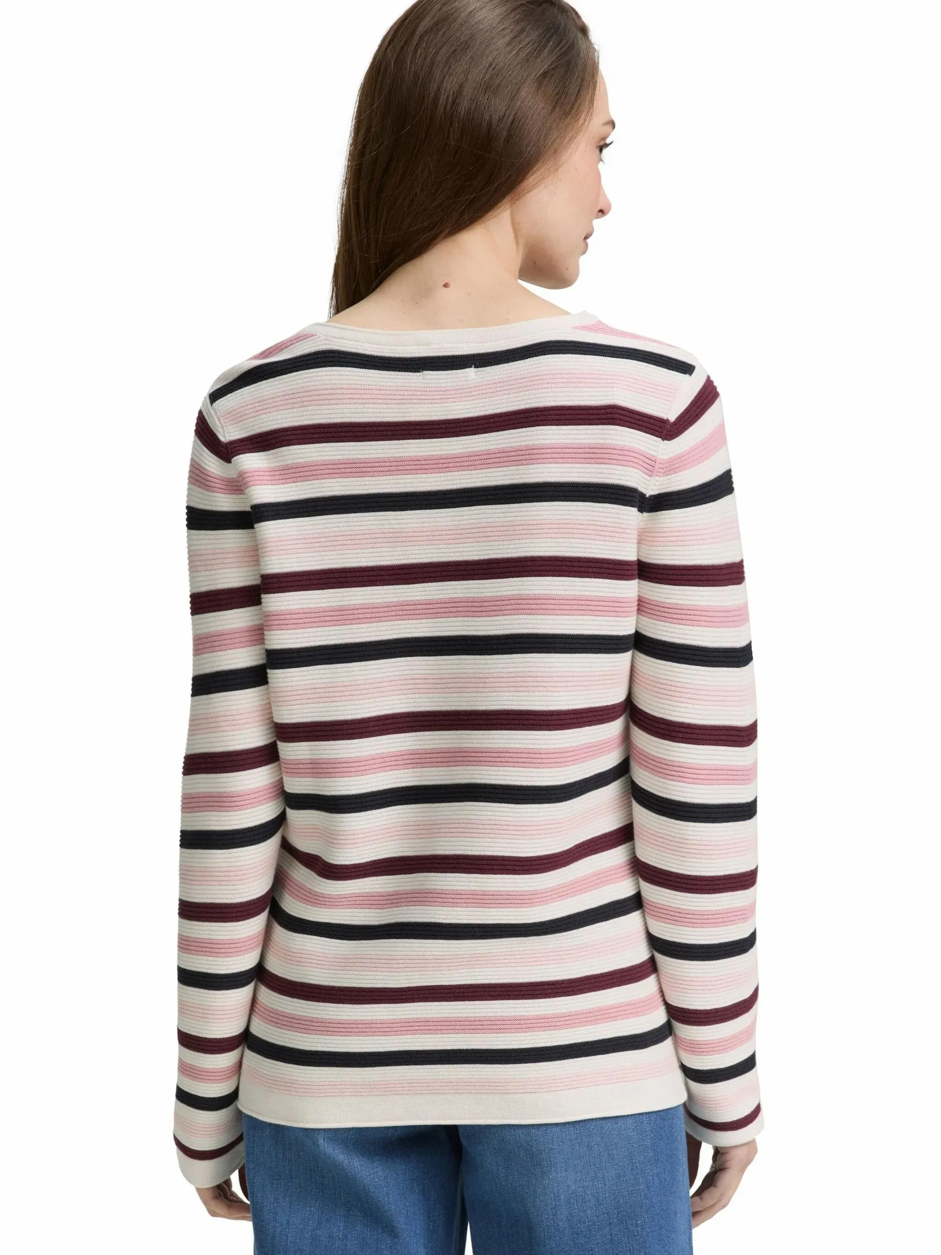 Damen Pullover in Ottoman Ripp