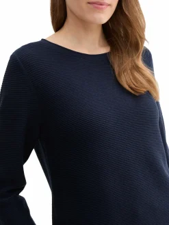 Damen Pullover in Ottoman Ripp