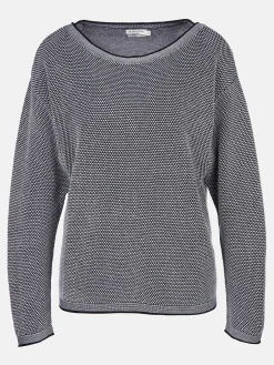 Damen Pullover in Waffelstruktur