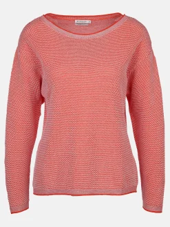 Damen Pullover in Waffelstruktur