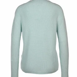 Damen Pullover mit kleinem Lochmuster