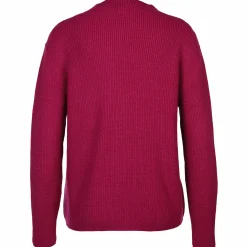 Damen Pullover mit kleinem Lochmuster
