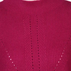 Damen Pullover mit kleinem Lochmuster
