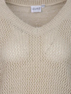 Damen Pullover mit Lochmuster
