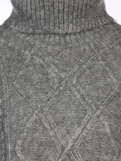 Damen Pullover mit Rollkragen und Muster