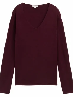 Damen Pullover mit V-Ausschnitt