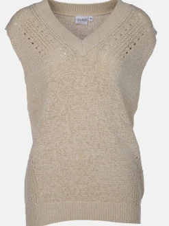 Damen Pullunder mit V-Ausschnitt