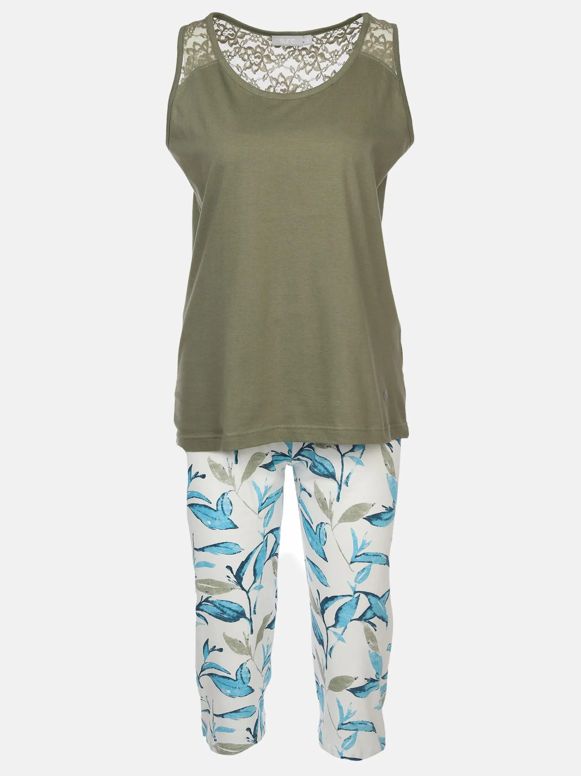 Damen Pyjama mit 3/4 Hose