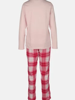 Damen Pyjama mit Flanellhose