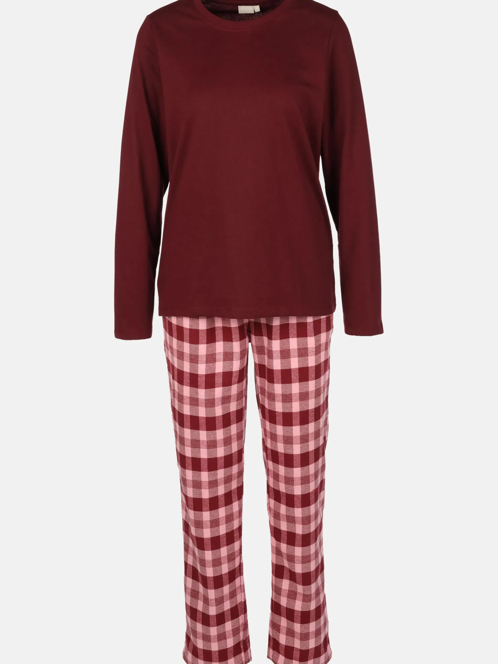 Damen Pyjama mit Flanellhose