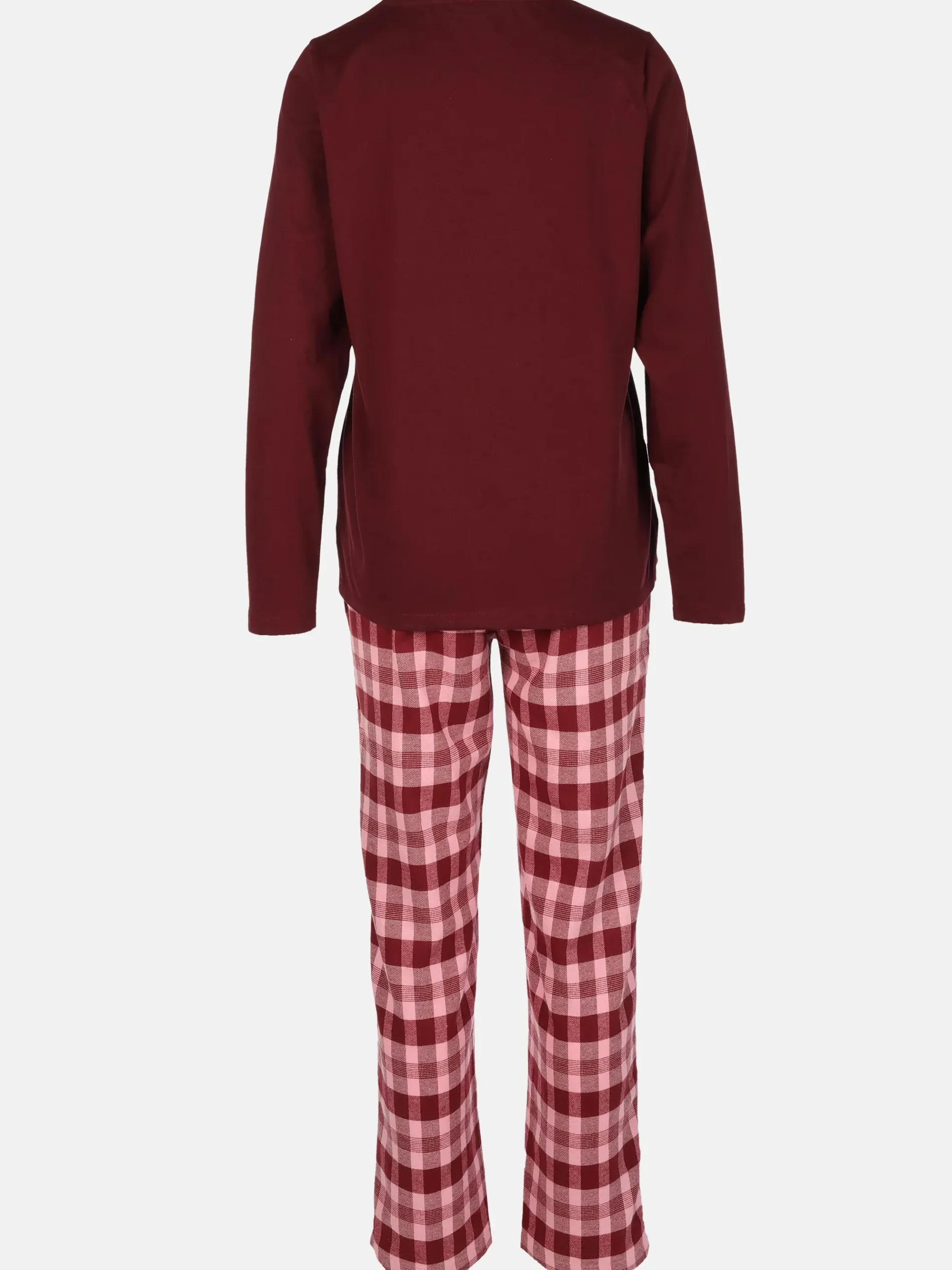 Damen Pyjama mit Flanellhose